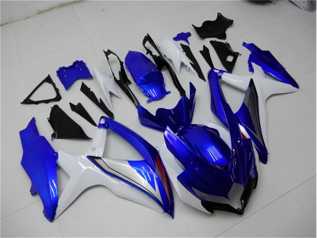 GSXR 600 / 750 K8 08-10 Motorrad Verkleidungen Komplett Sets - Blau Weiß GSXR 600 / 750 K8 08-10 Motorrad Verkleidungen Komplett Sets - Blau Weiß