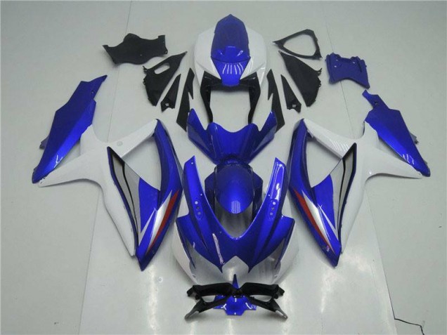 GSXR 600 / 750 K8 08-10 Motorrad Verkleidungen Komplett Sets - Blau Weiß GSXR 600 / 750 K8 08-10 Motorrad Verkleidungen Komplett Sets - Blau Weiß