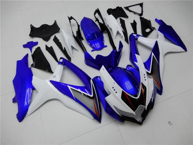 GSXR 600 / 750 K8 08-10 Motorrad Verkleidungen - Weiß Blau GSXR 600 / 750 K8 08-10 Motorrad Verkleidungen - Weiß Blau
