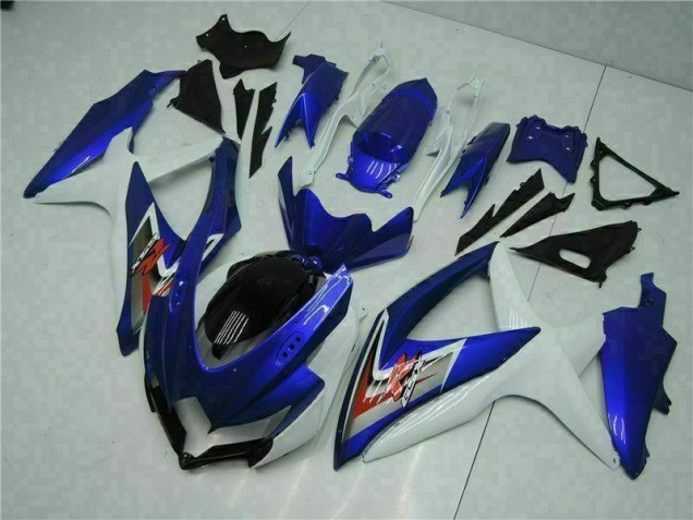 GSXR 600 / 750 K8 08-10 Motorrad VollVerkleidungen & Plastik - Blau Weiß GSXR 600 / 750 K8 08-10 Motorrad VollVerkleidungen & Plastik - Blau Weiß