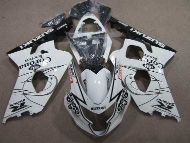 GSXR 600 K4 04-05 Motorrad Verkleidungen - Weiß Corona Extra Motul