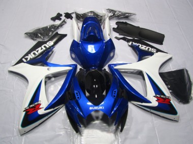 GSXR 600 K6 06-07 Motorrad Verkleidungen - Blau Weiß