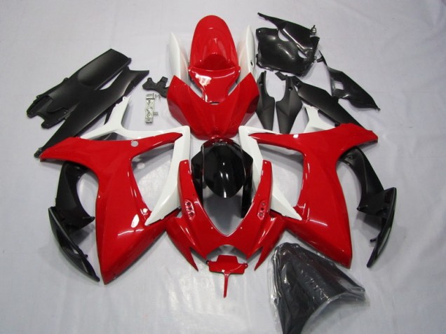 GSXR 600 K6 06-07 Motorrad Verkleidungen - Rot Schwarz GSXR 600 K6 06-07 Motorrad Verkleidungen - Rot Schwarz