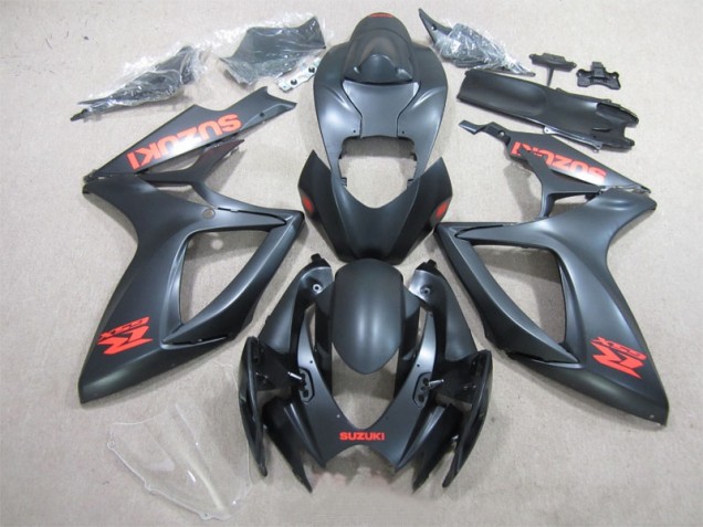 GSXR 600 K6 06-07 Motorrad Verkleidungen - Schwarz Rot Aufkleber GSXR 600 K6 06-07 Motorrad Verkleidungen - Schwarz Rot Aufkleber