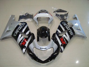 GSXR 750 K1 K2 K3 01-03 Motorrad Verkleidungen - Schwarz Silber