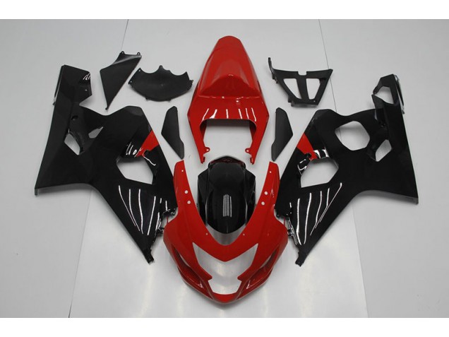 GSXR 750 K4 04-05 Motorrad Verkleidung - Rot Schwarz GSXR 750 K4 04-05 Motorrad Verkleidung - Rot Schwarz