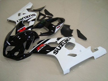 GSXR 750 K4 04-05 Motorrad Verkleidung - Schwarz Weiß