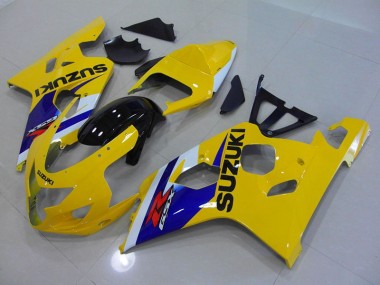 GSXR 750 K4 04-05 Motorrad Verkleidungen - Gelb Blau