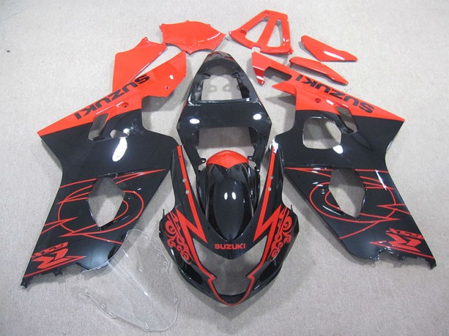 GSXR 750 K4 04-05 Motorrad Verkleidungen - Rot Schwarz GSXR 750 K4 04-05 Motorrad Verkleidungen - Rot Schwarz