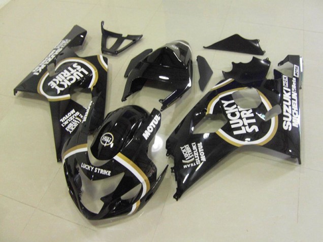 GSXR 750 K4 04-05 Motorrad Verkleidungen - Schwarz Weiß Lucky Strike Motul GSXR 750 K4 04-05 Motorrad Verkleidungen - Schwarz Weiß Lucky Strike Motul
