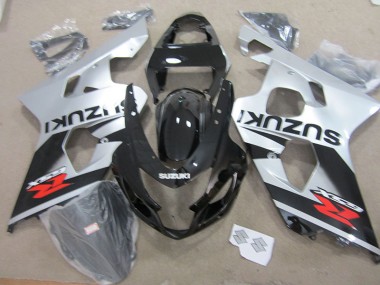 GSXR 750 K4 04-05 Motorrad Verkleidungen - Schwarz Weiß