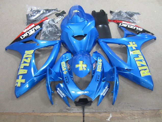 GSXR 750 K6 06-07 Motorrad Verkleidung - Blau Gelb Rizla GSXR 750 K6 06-07 Motorrad Verkleidung - Blau Gelb Rizla