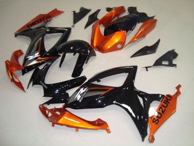 GSXR 750 K6 06-07 Motorrad Verkleidung - Schwarz Orange