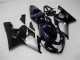 Suzuki GSXR 600/750 Motorrad Verkleidung 2004-2005 - Glanzendes Schwarz Silber Blau