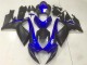 Suzuki GSXR 600/750 Motorrad Verkleidung 2006-2007 - Blau Matt Schwarz