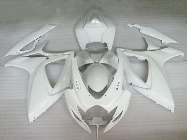 Suzuki GSXR 600/750 Motorrad Verkleidung 2006-2007 - Perl Weiss