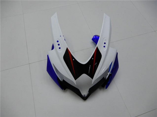 Suzuki GSXR 600/750 Motorrad Verkleidung 2008-2010 - Weiss Blau Schwarz Rot Linie