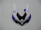 Suzuki GSXR 600/750 Motorrad Verkleidung 2008-2010 - Weiss Blau Schwarz Rot Linie