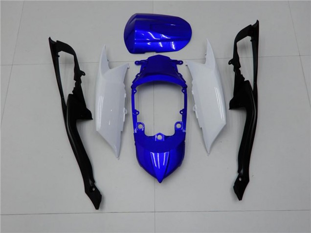 Suzuki GSXR 600/750 Motorrad Verkleidung 2008-2010 - Weiss Blau Schwarz Rot Linie