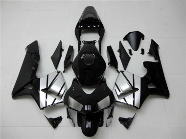 Honda CBR600RR Motorrad Verkleidung 2003-2004 - Silber Glanzendes Schwarz Streifen