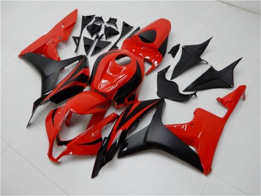 Honda CBR600RR Motorrad Verkleidung 2007-2008 - Rot Matt Schwarz