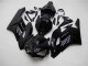 Honda CBR1000RR Motorrad Verkleidung 2004-2005 - Glanzendes Schwarz Matt Schwarz