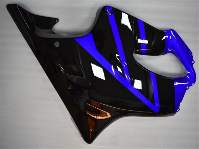 Honda CBR600 F4i Motorrad Verkleidung Kit 2004-2007 - Blau Glanzendes Schwarz