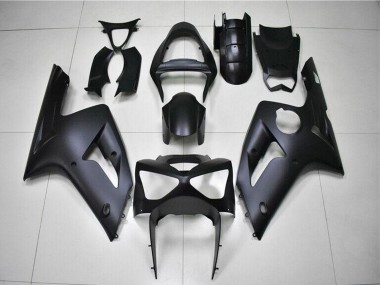 Kawasaki ZX6R Motorrad Verkleidung 2003-2004 - Matt Schwarz