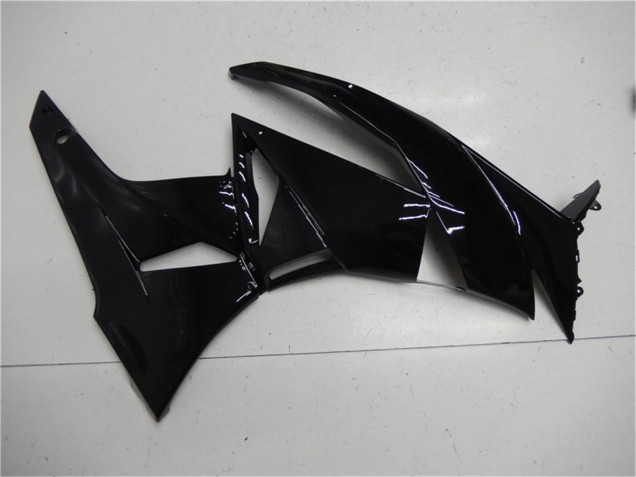 Kawasaki ZX6R Motorrad Verkleidung 2009-2012 - Glanzendes Schwarz