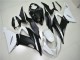 Kawasaki ZX6R Abs Verkleidungen 2013-2018 - Weiss Matt Schwarz
