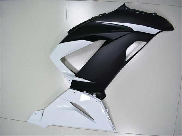 Kawasaki ZX6R Abs Verkleidungen 2013-2018 - Weiss Matt Schwarz