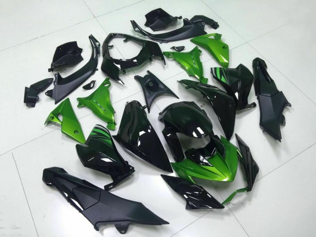 Kawasaki Z800 Motorrad Verkleidung 2013-2018 - Grun Glanzendes Schwarz
