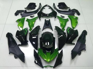 Kawasaki Z800 Motorrad Verkleidung 2013-2018 - Grun Glanzendes Schwarz