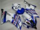 Yamaha YZF R6 Motorrad Verkleidung 2008-2016 - Weiss Blau Rot Sterilgarda Volvo Fimer Yamalube