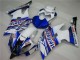 Yamaha YZF R6 Motorrad Verkleidung 2008-2016 - Weiss Blau Rot Sterilgarda Volvo Fimer Yamalube