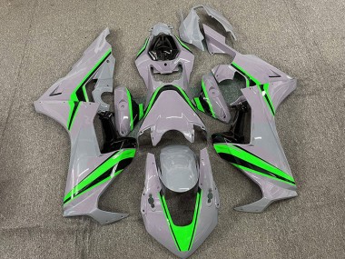 Honda CBR1000RR Motorrad Verkleidung 2017-2023 - Nardo Grau mit Grun Streifen