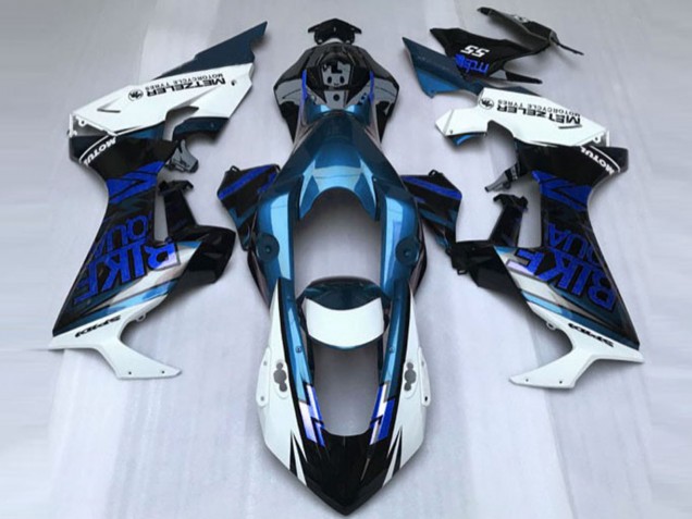 Honda CBR1000RR Motorrad Verkleidung 2017-2023 - Weiss Blau Glanzendes Schwarz