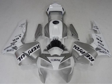 Honda CBR600RR Motorrad Verkleidung 2003-2004 - Weiss Silber Schwarz Repsol