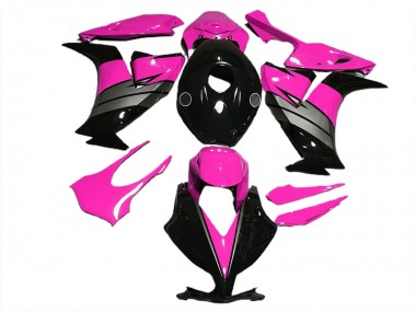 Honda CBR1000RR Motorrad Verkleidung 2012-2016 - Rosa Grau Glanzendes Schwarz