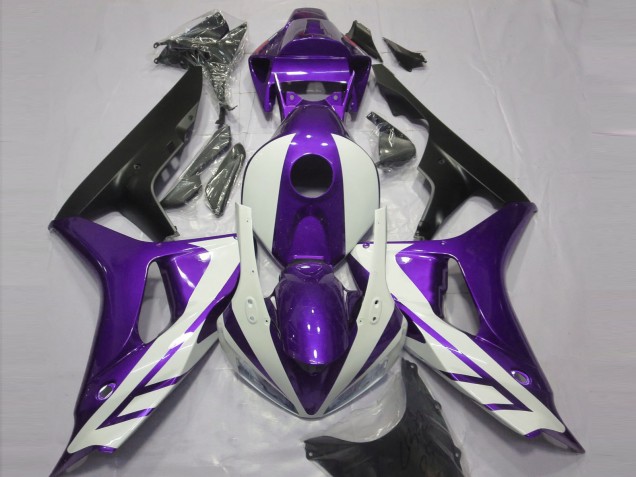 Honda CBR1000RR Motorrad Verkleidung 2006-2007 - Lila Weiss Matt Schwarz