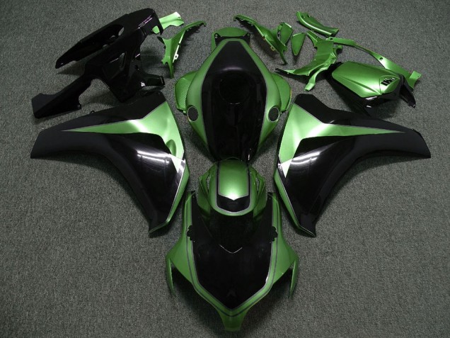 Honda CBR1000RR Motorrad Verkleidung 2008-2011 - Grun Glanzendes Schwarz Massgeschneidert