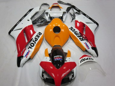 Honda CBR1000RR Motorrad Verkleidung 2004-2005 - Weiss Orange Rot Glanzendes Schwarz Repsol HRC