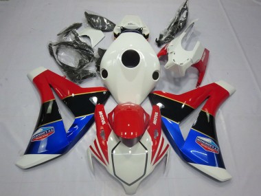 Honda CBR1000RR Motorrad Verkleidung 2008-2011 - Weiss Rot Blau Glanzendes Schwarz