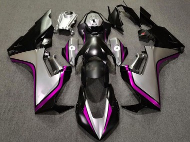 Honda CBR1000RR Motorrad Verkleidung 2017-2023 - Silber Rosa Glanzendes Schwarz