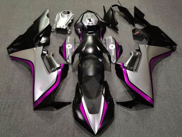Honda CBR1000RR Motorrad Verkleidung 2017-2023 - Silber Rosa Glanzendes Schwarz