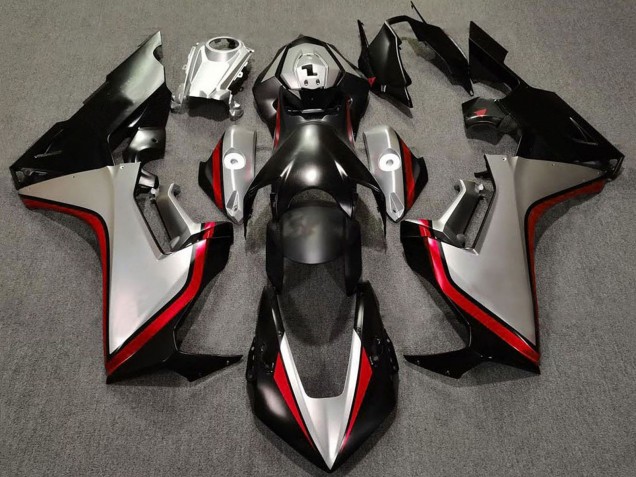 Honda CBR1000RR Motorrad Verkleidung 2017-2023 - Silber Rot Glanzendes Schwarz