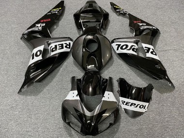 Honda CBR1000RR Motorrad Verkleidung 2006-2007 - Grau Weiss Glanzendes Schwarz Repsol