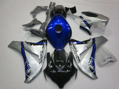 Honda CBR1000RR Motorrad Verkleidung 2008-2011 - Silber Blau Glanzendes Schwarz