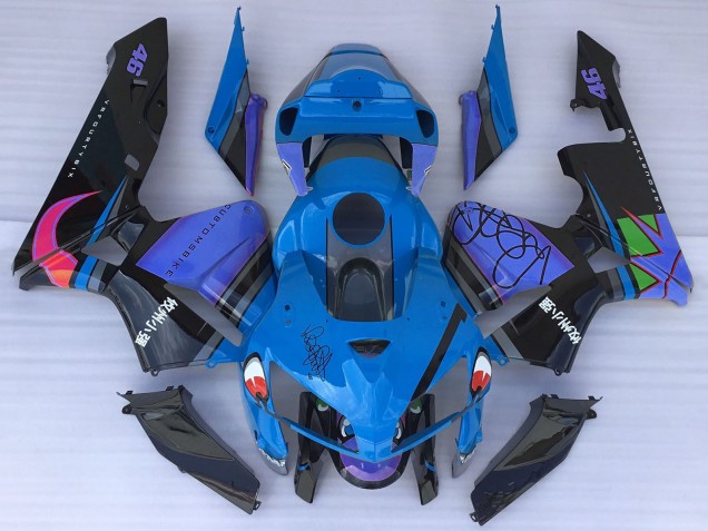 Honda CBR600RR Motorrad Verkleidung 2005-2006 - Blau Hai