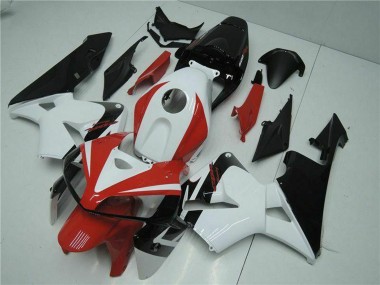 Honda CBR600RR Motorrad Verkleidung Kit 2005-2006 - Weiss Rot Schwarz